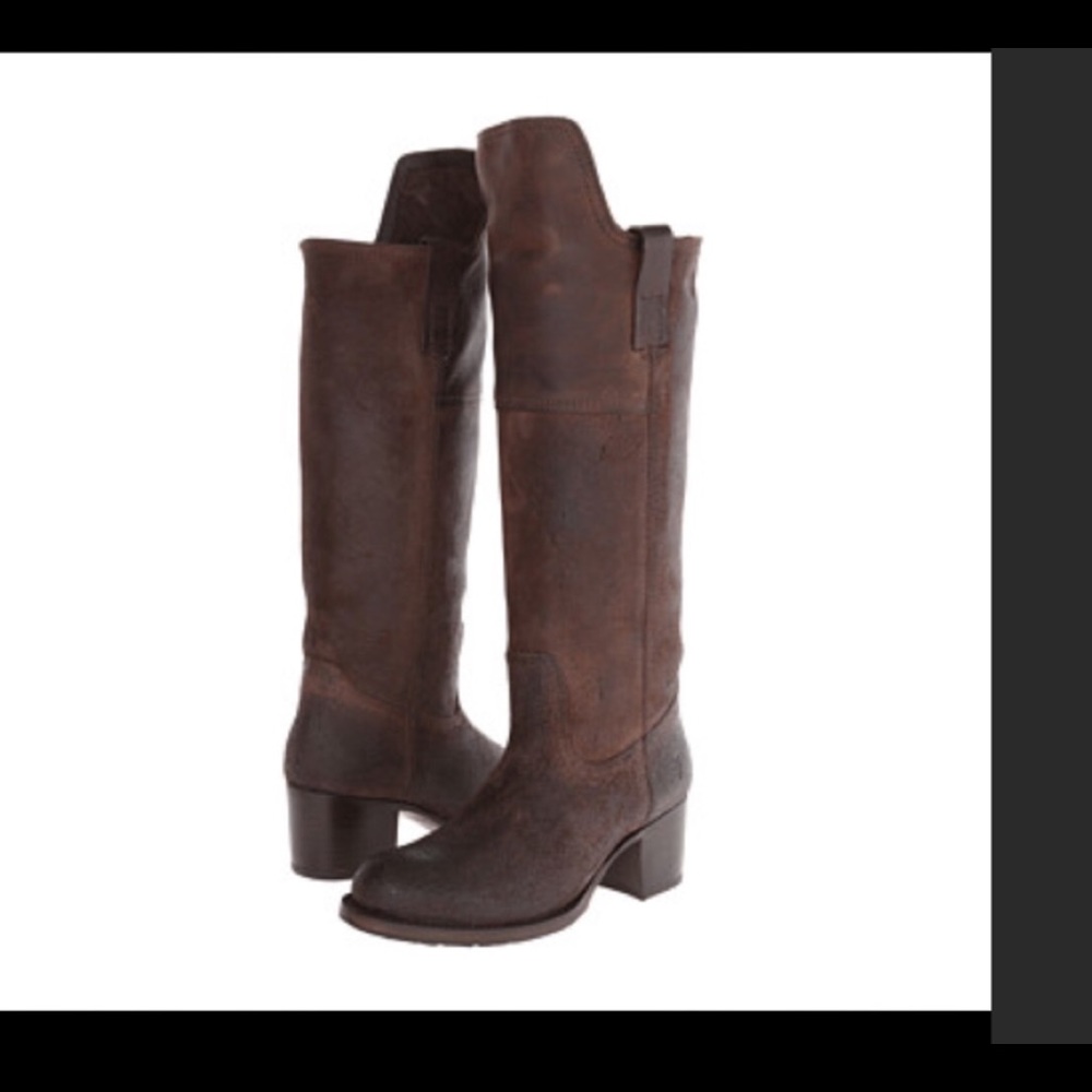 Frye Autumn Shield Brown suede boots size 7.5